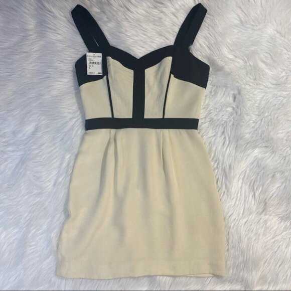 Rebecca Minkoff Women's NWT Ivory Silk Sweetheart Neck Luxury Party Mini Dress 4 - Picture 2 of 12